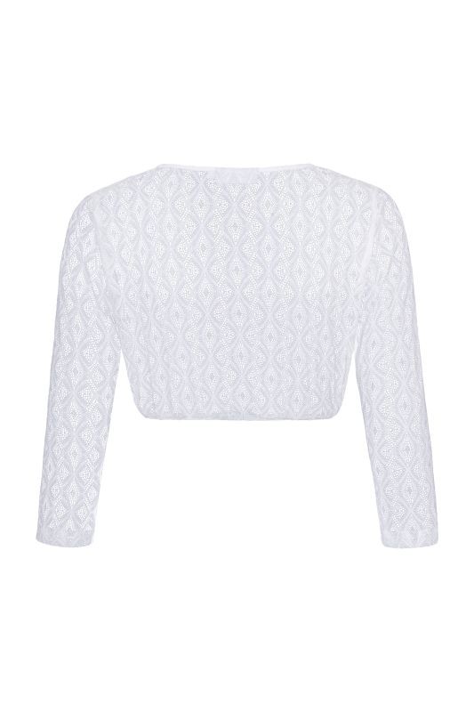 Alpenfee - Dirndlbluse Lissi mit V-Ausschnitt und 3/4 Arm