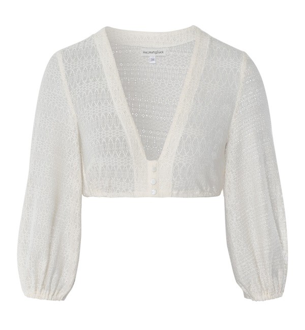 Heimatglück - Dirndlbluse Antonia creme mit Ballonarm