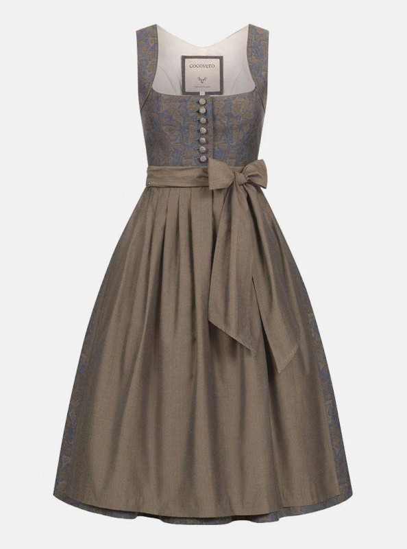 75 cm - Dirndl  Hedi Folklore Brass von CocoVero