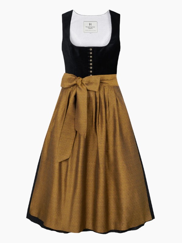 Heimatglück - Dirndl Monaco schwarz Samt - 75 cm
