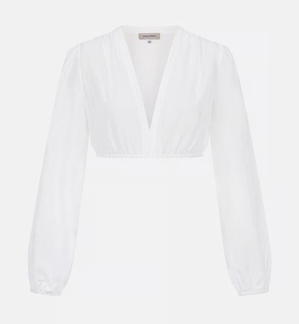 CocoVero - Dirndlbluse Luna Viskose White