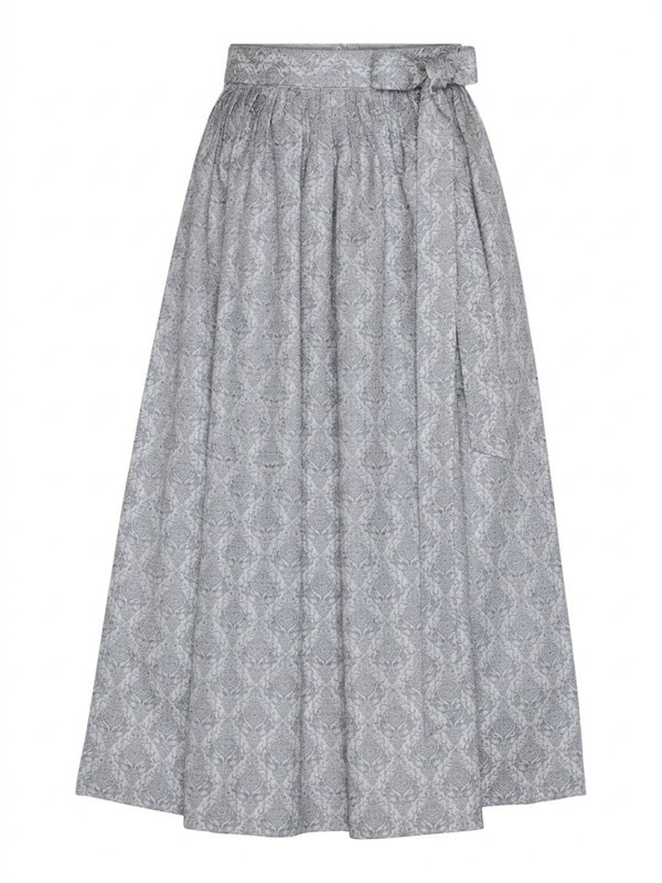 80 cm - Jacquard Dirndl-Schürze in silbergrau von Berwin