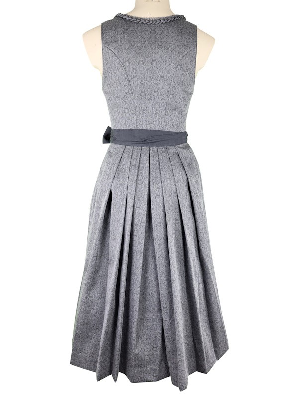 Krüger - Dirndl Cyndra in grau mit Herzborte - 70 cm
