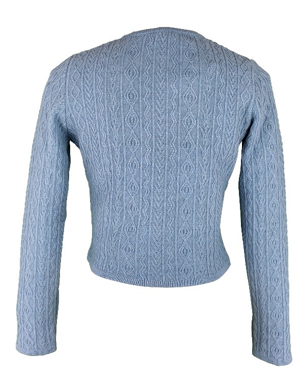 Astrifa - Strickjacke Olbia in aqua aus Merinowolle