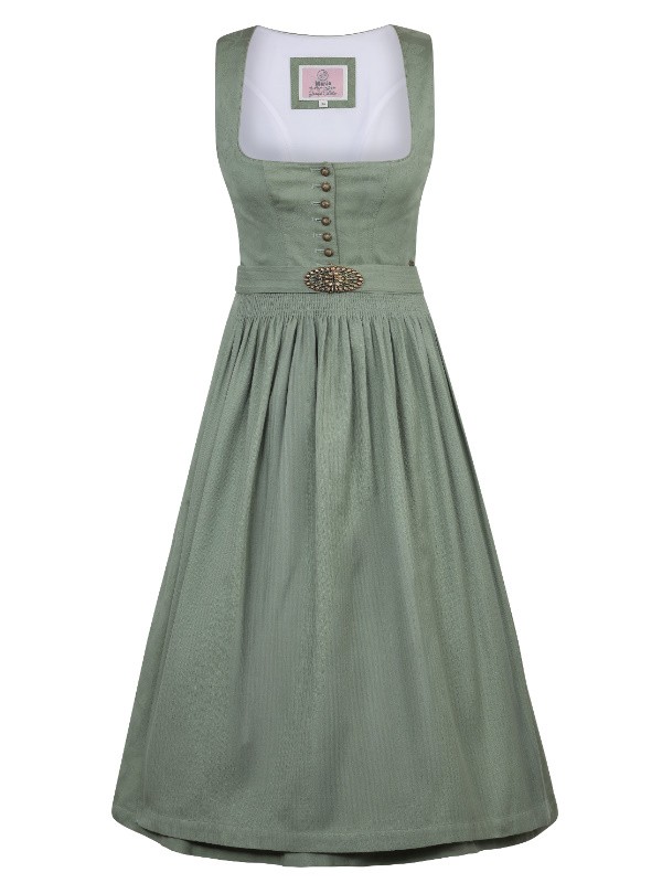 Marjo - Dirndl Rosenau Pinie mit Schließe an der Schürze - 75 cm