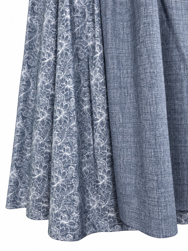 Hammerschmid - Baumwoll Dirndl Pillersee in Blau - 80 cm