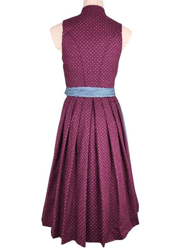 70 cm - Dirndl "Zitta" mit Stehkragen in weinrot - Wenger
