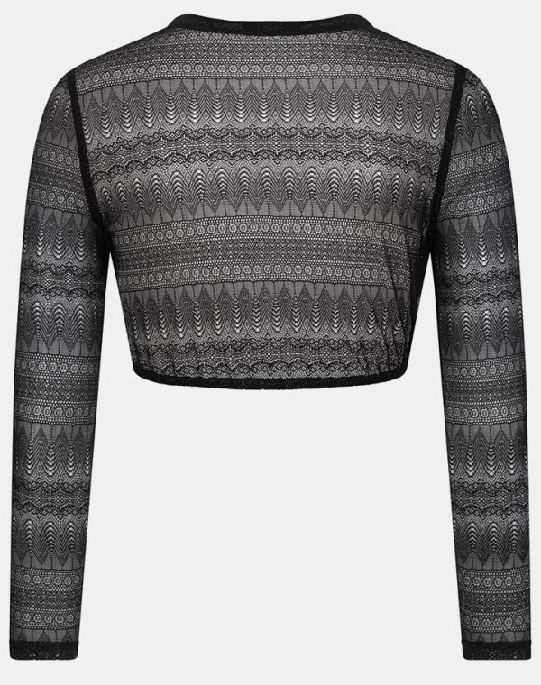 Dirndlbluse "Lene" aus schwrzer Spitze  - CocoVero