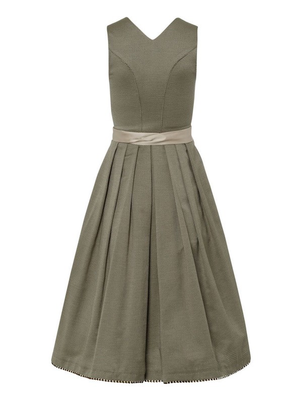 75 cm - Dirndl Marina oliv mit sand von Heimatglück