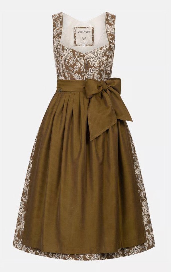 CocoVero - Dirndl Annelie Ivy Gold - 75 cm