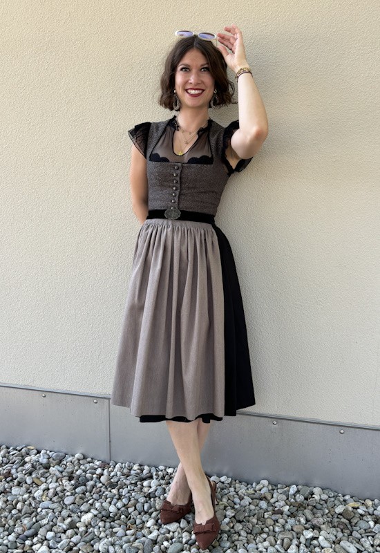 Hammerschmid - Dirndl Staffelsee mit braunem Jacquard -  70 cm