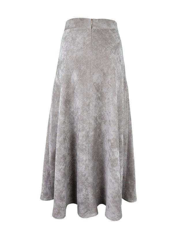 Berwin - Cord Tellerrock in taupe - 80 cm