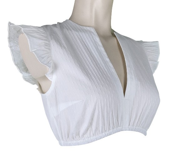 Krüger - Dirndlbluse Madeline ecru mit Flügelarm