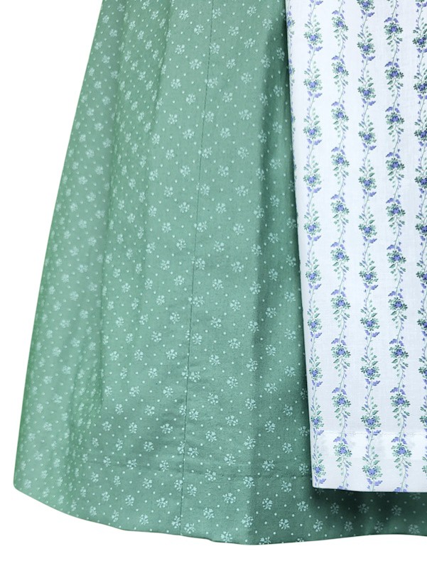Wenger - Baumwoll Dirndl Doris in salbeigrün - 70 cm