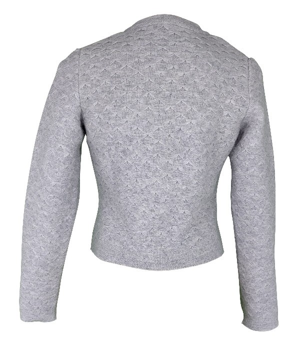 Astrifa - Strickjacke Pittenhart in silbergrau aus Merinowolle