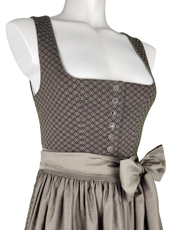 Hammerschmid - Dirndl Pillersee in Braun mit Messing - 70 cm