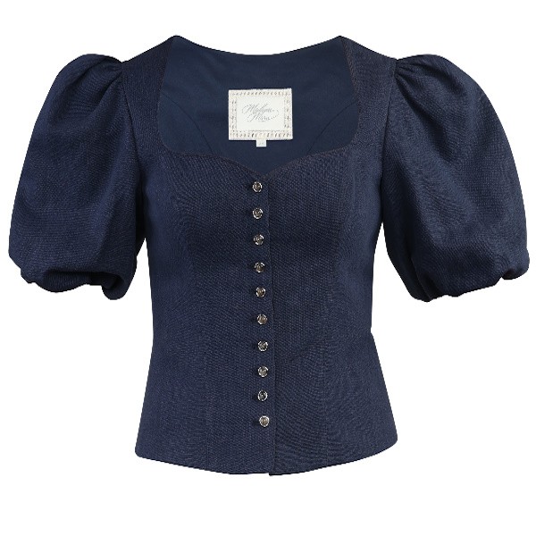 Madame Marie - Trachtenmieder Tirelle mit Arm in Midnight
