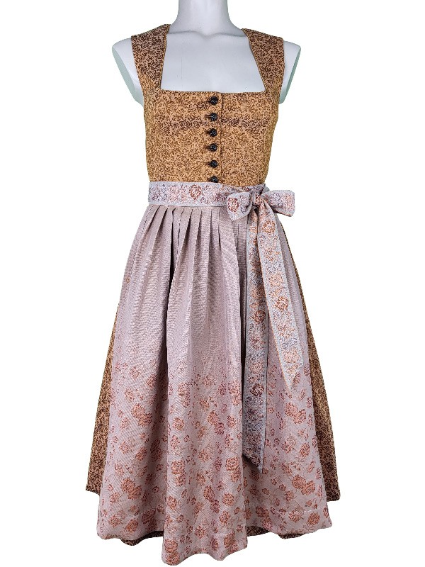 70 cm - Dirndl von "Glanz & Zauber" mit Stretch in Curcuma