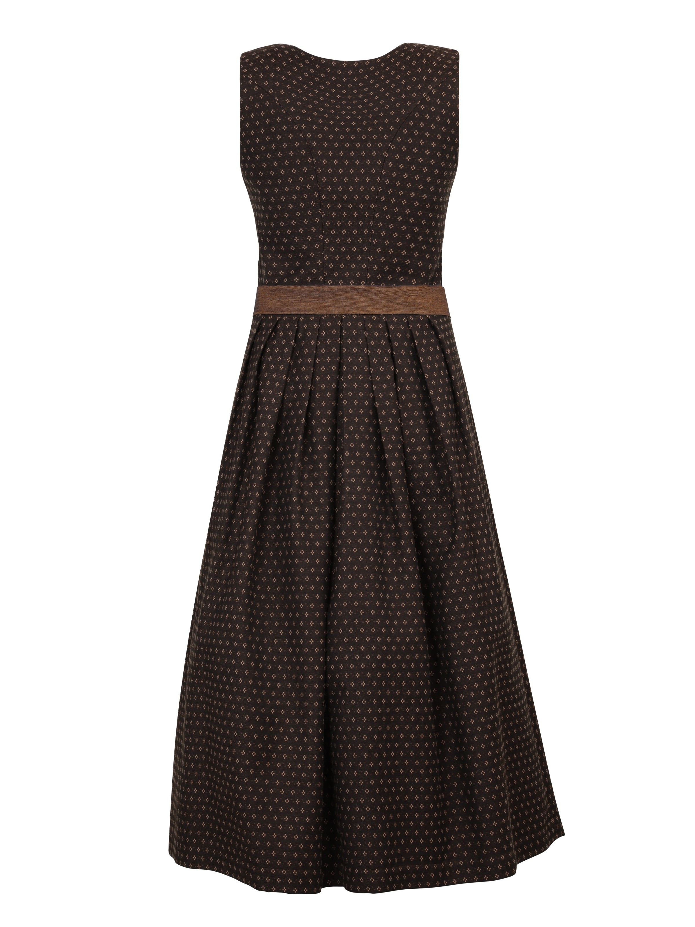 75 cm - Dirndl Miltach in coffee mit siena von Marjo