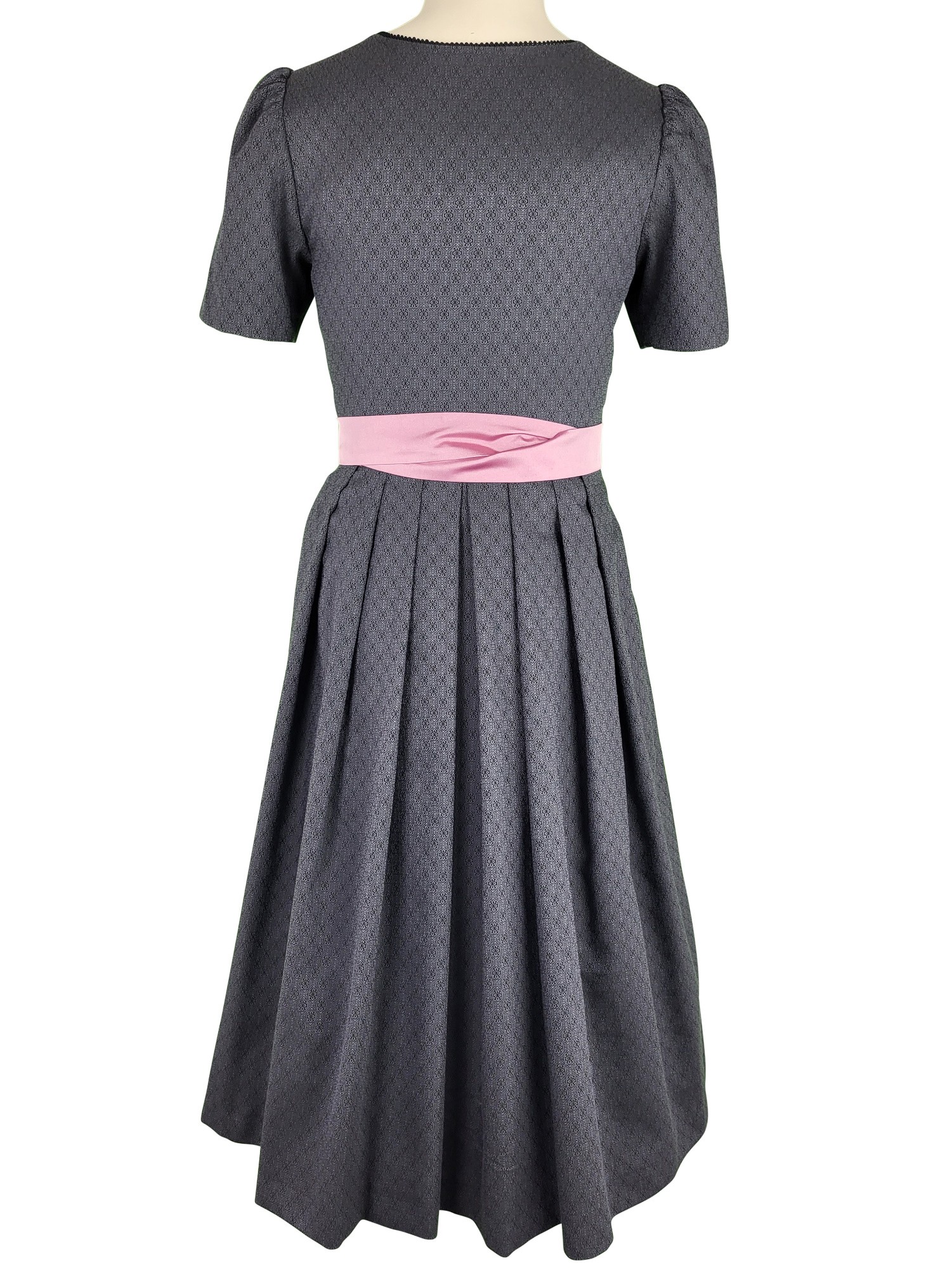 70 cm - Dirndl Waris mit Arm in schwarzgrau von Wenger