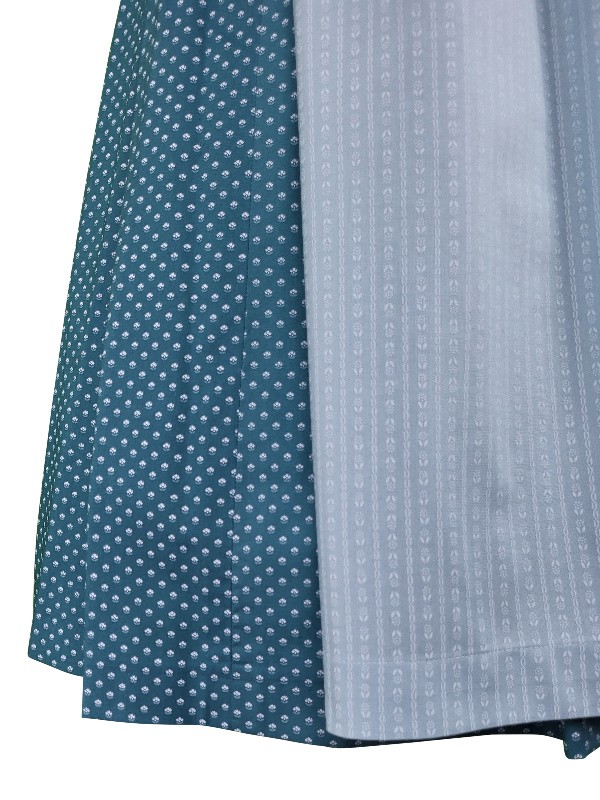 70 cm - Dirndl "Cornelia" im aqua-petrol mit Schürze in taupe von Wenger