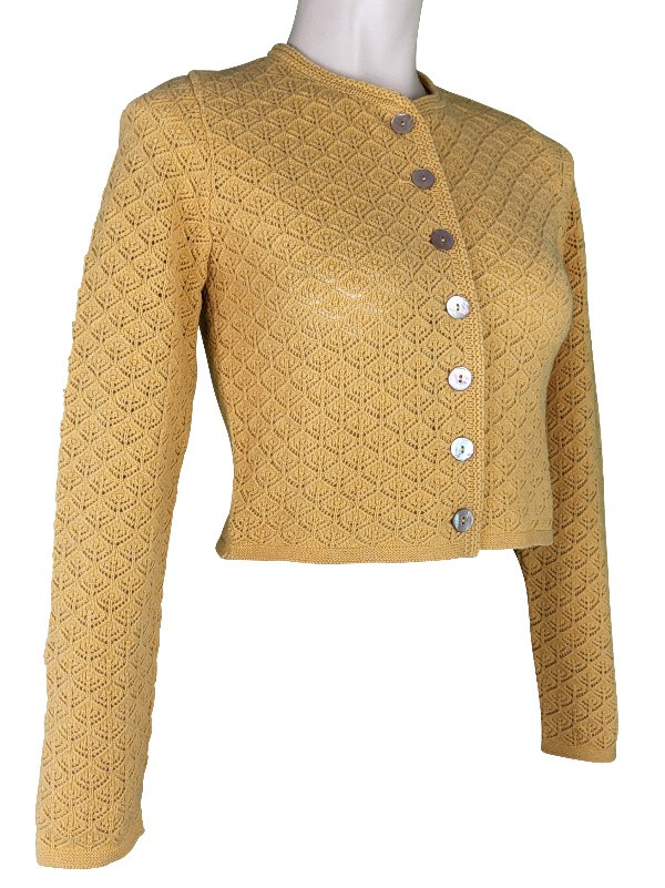 Astrifa - Strickjacke Karlstein in mais aus Merinowolle