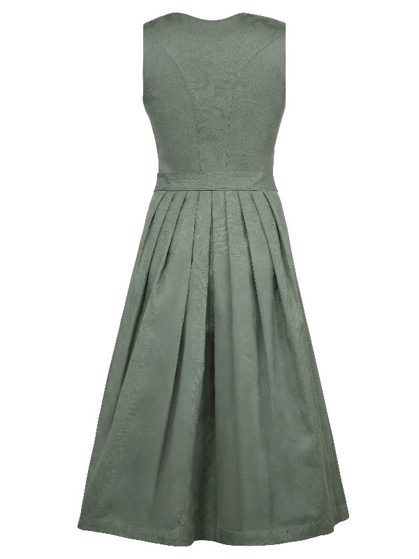 Marjo - Dirndl Rosenau Pinie mit Schließe an der Schürze - 75 cm