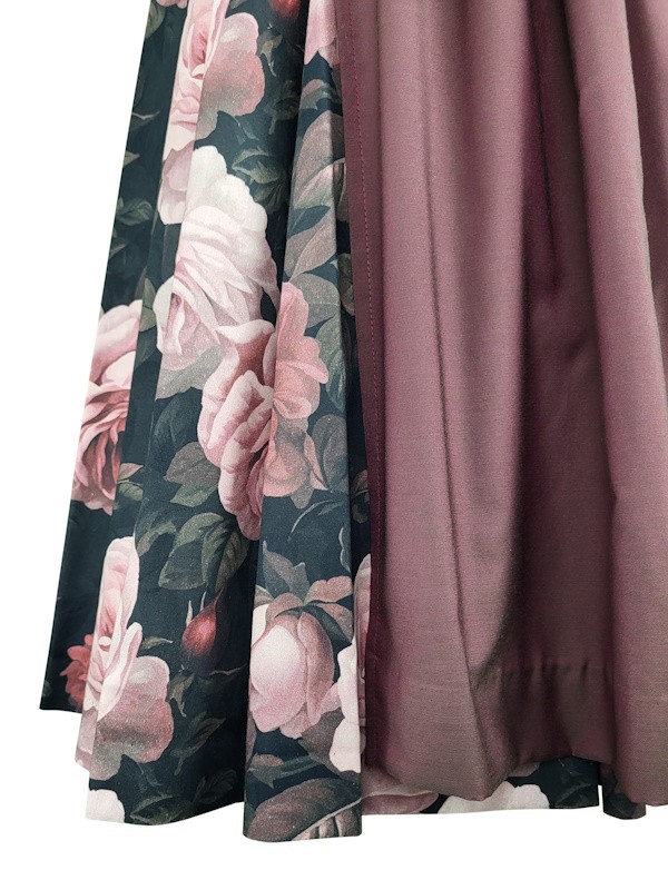 Hammerschmid - Dirndl Pillersee in schwarz mit Rosenrock -  70 cm