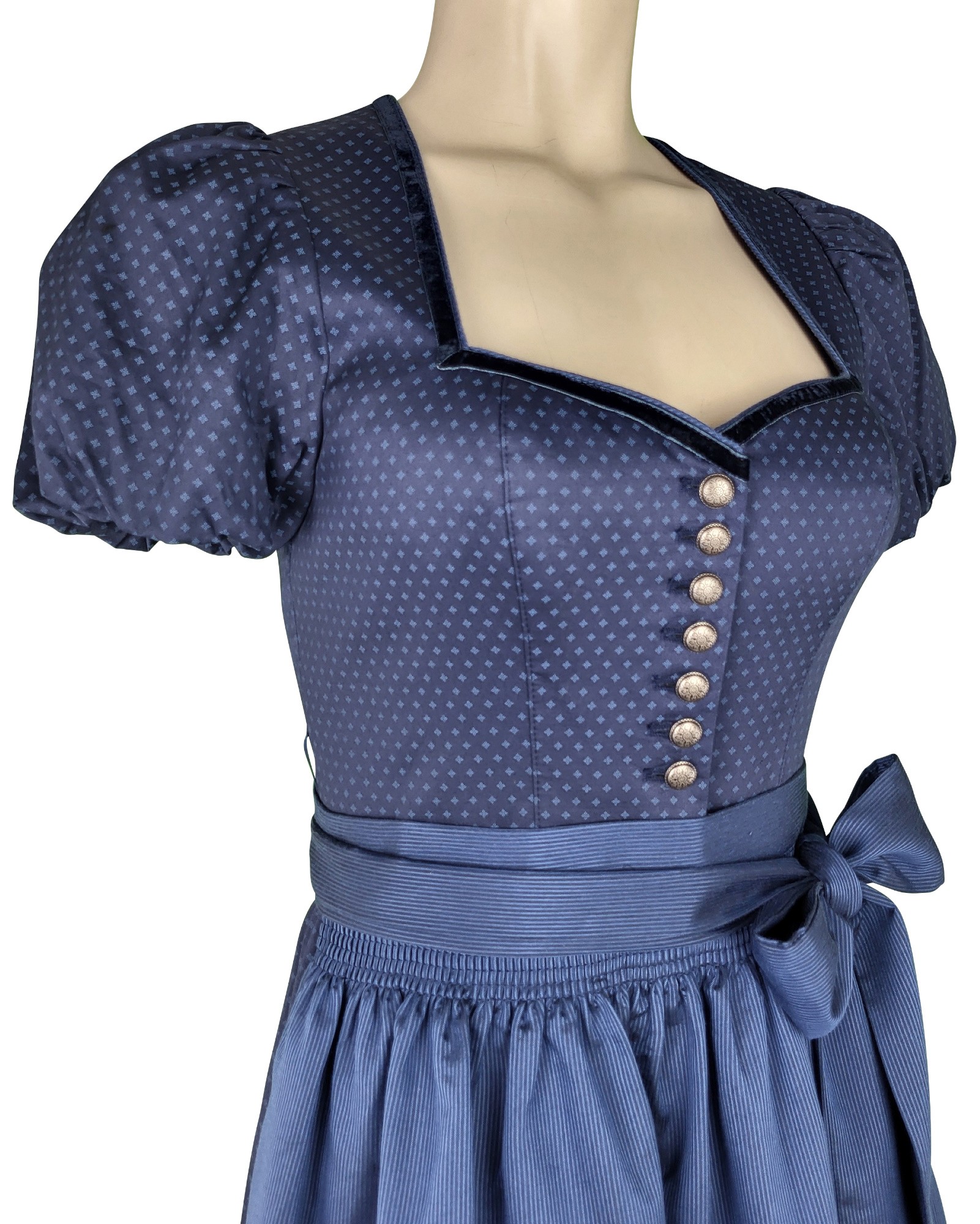 Krüger - Dirndl Meliora mit Arm in marine - 70 cm