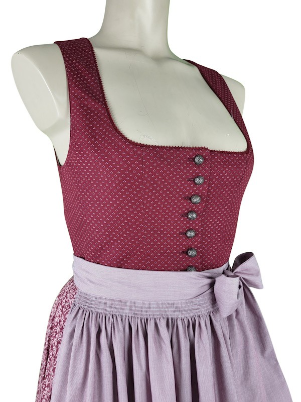 Hammerschmid - Baumwoll Dirndl Pillersee in Kirsche - 80 cm