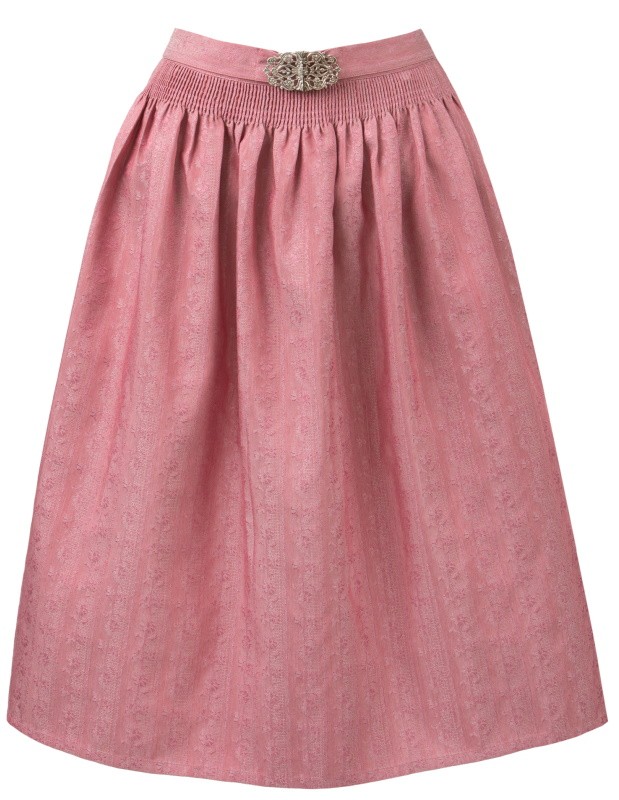 Dirndl-Schürze mit Schließe in altrosé von Stockerpoint