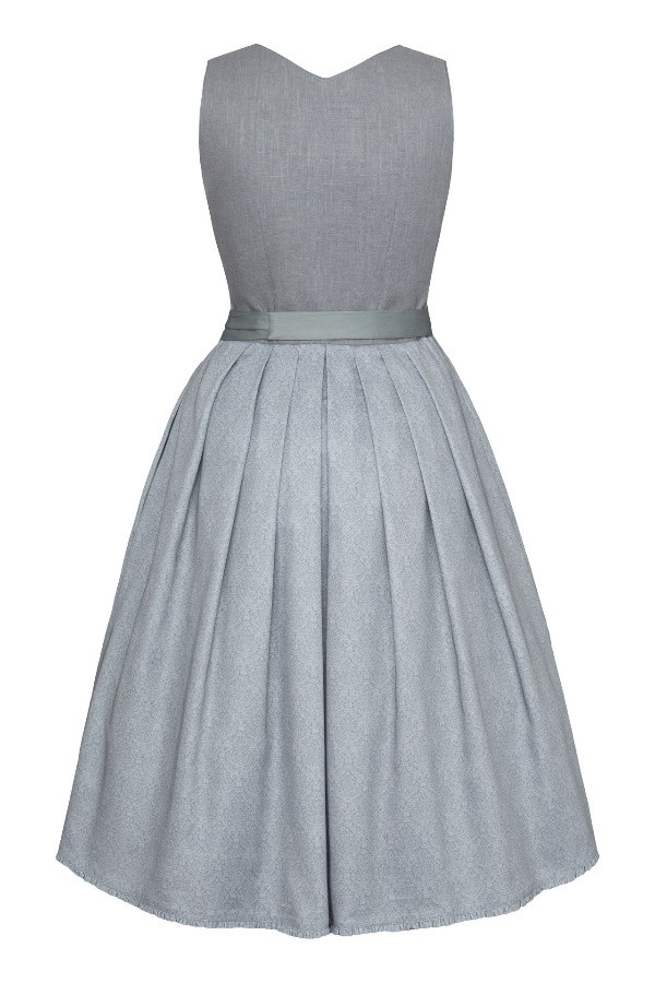 Alpenfee - Leinen Dirndl Alva Aqua - 70 cm